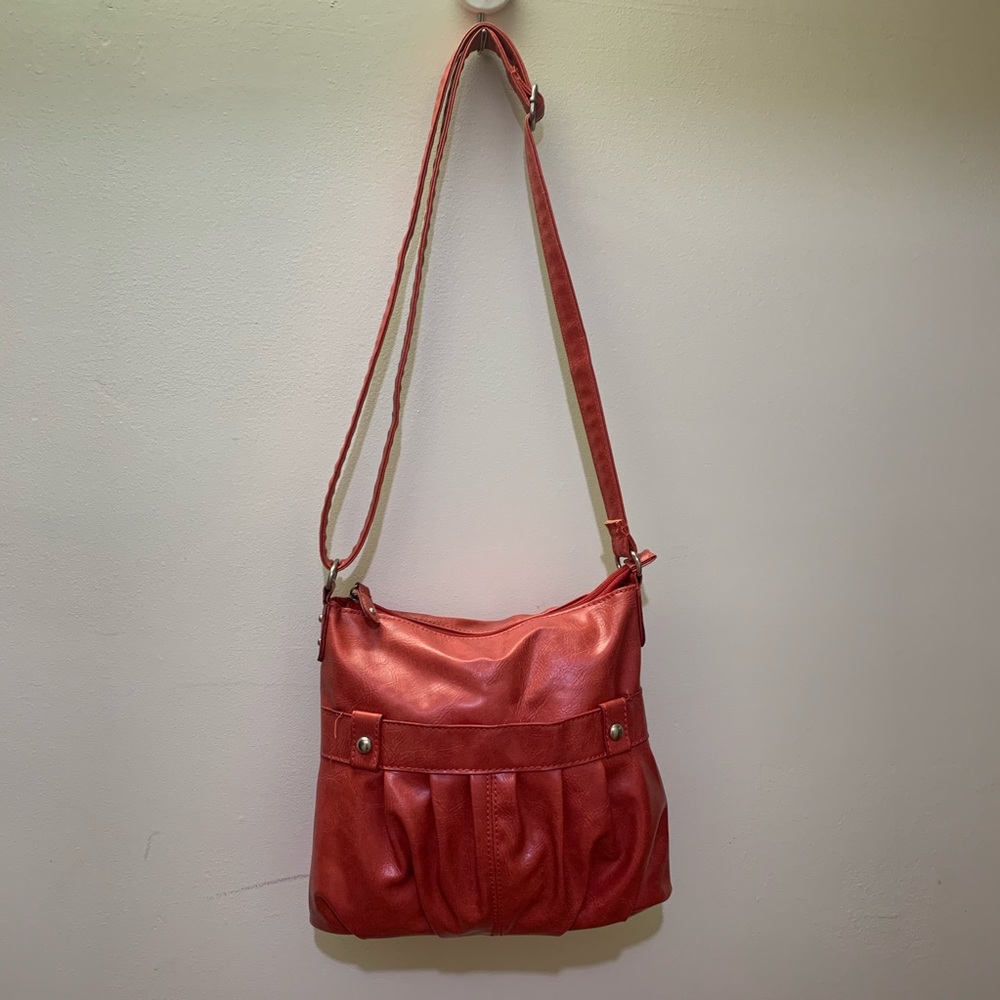 Red Crossbody Leather Bag